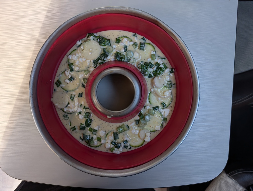 Zucchini Auflauf im Omnia Backofen