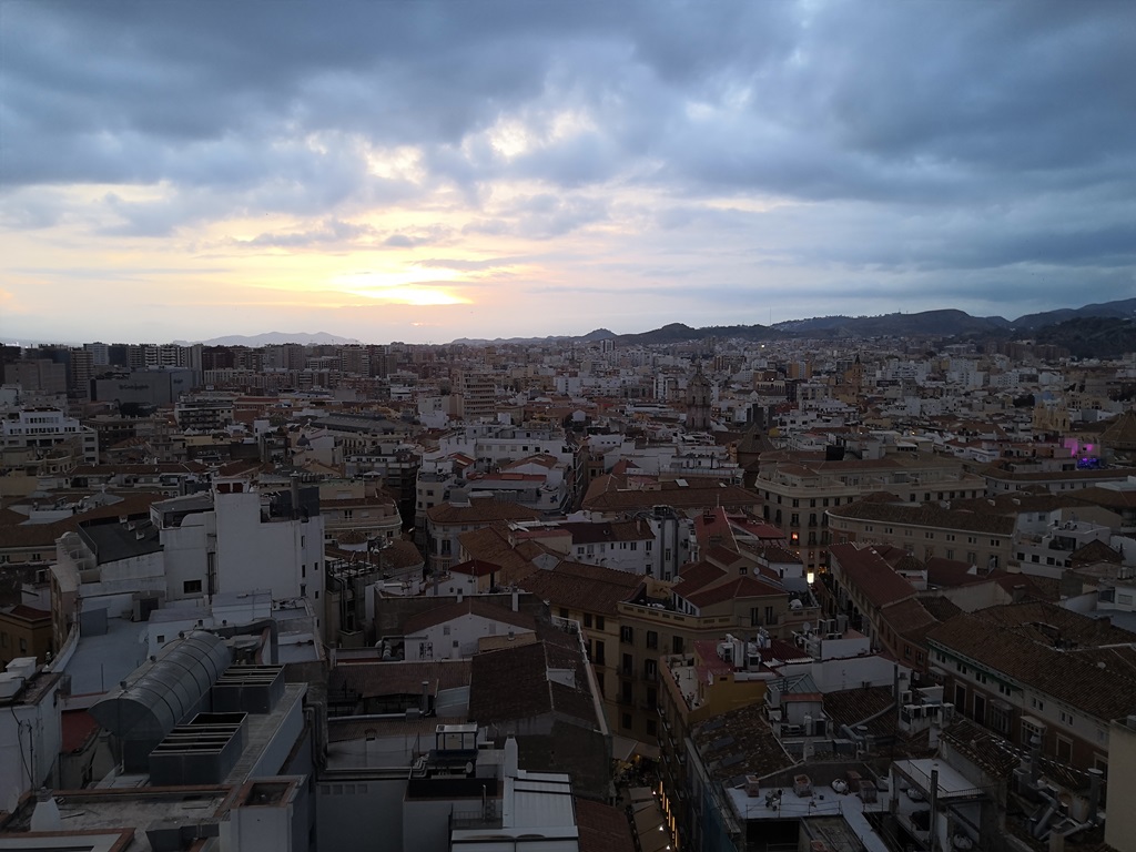 Blick über Málaga