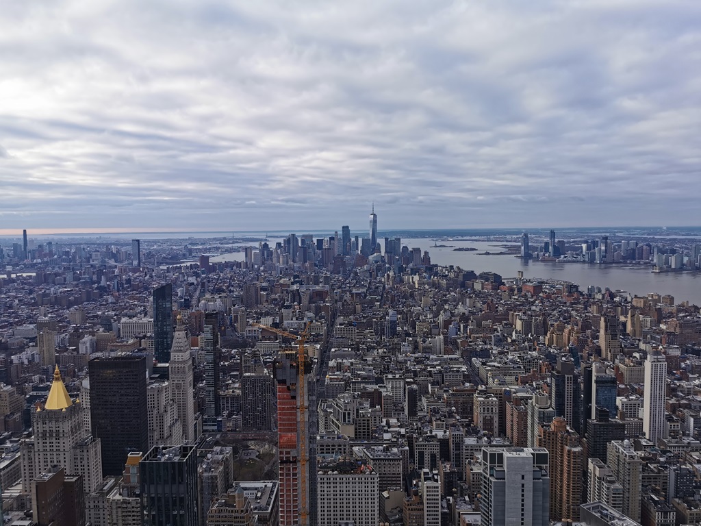 Sicht New York vom Empire State Building