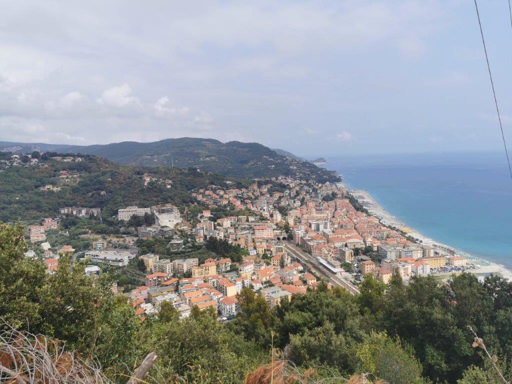 Sicht auf Finale Ligure