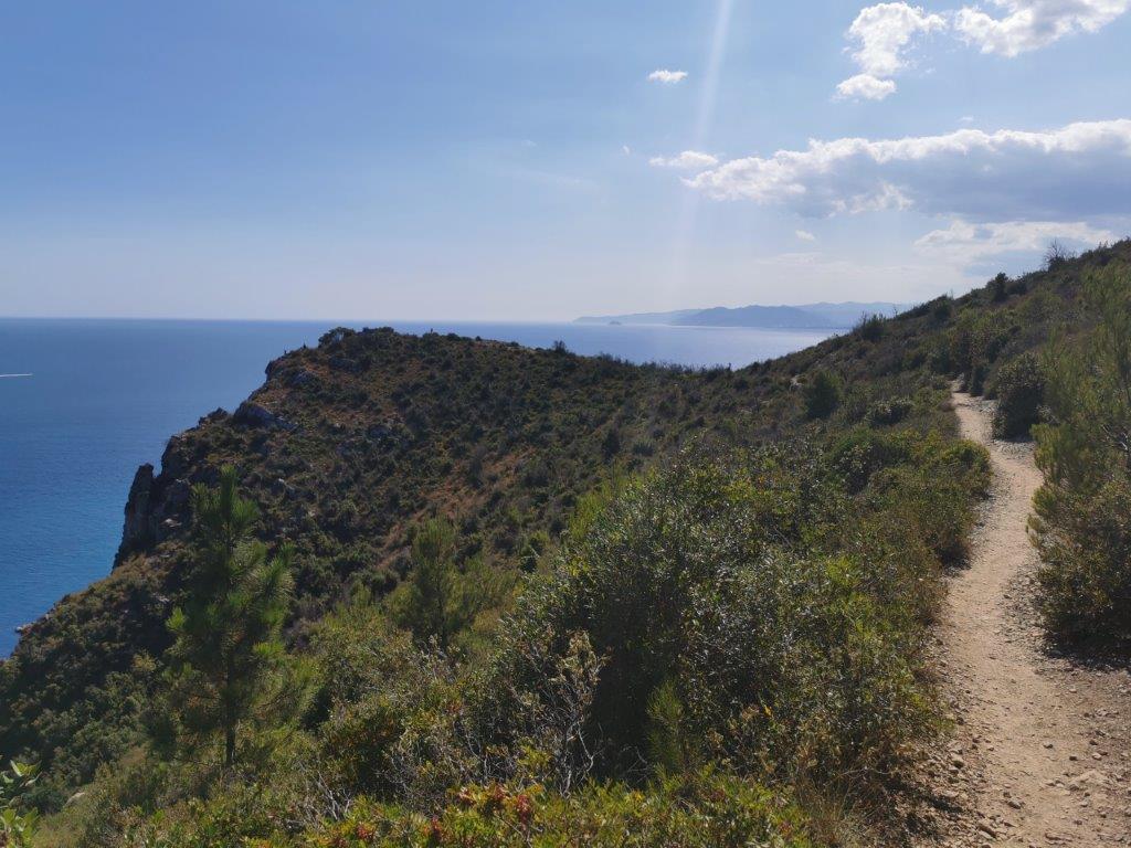 Inizio Trail in Finale Ligure