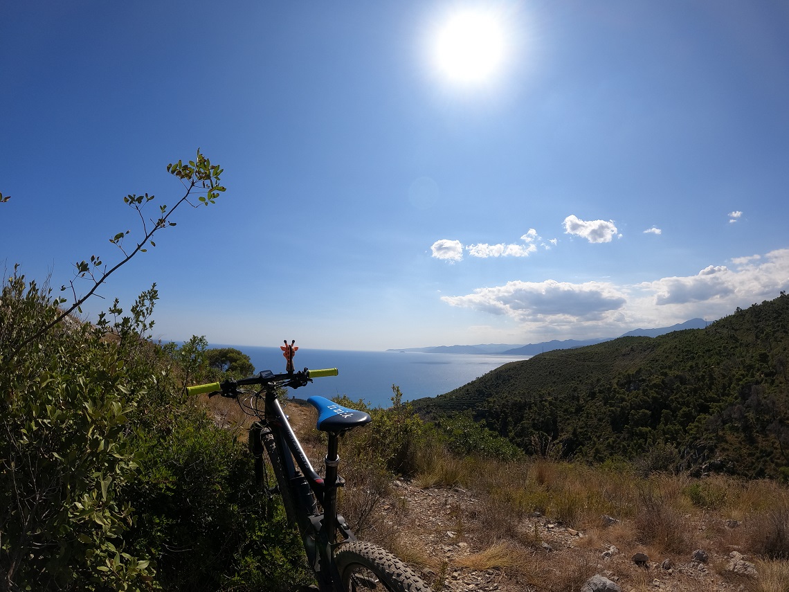 Inizio Trail in Finale Ligure