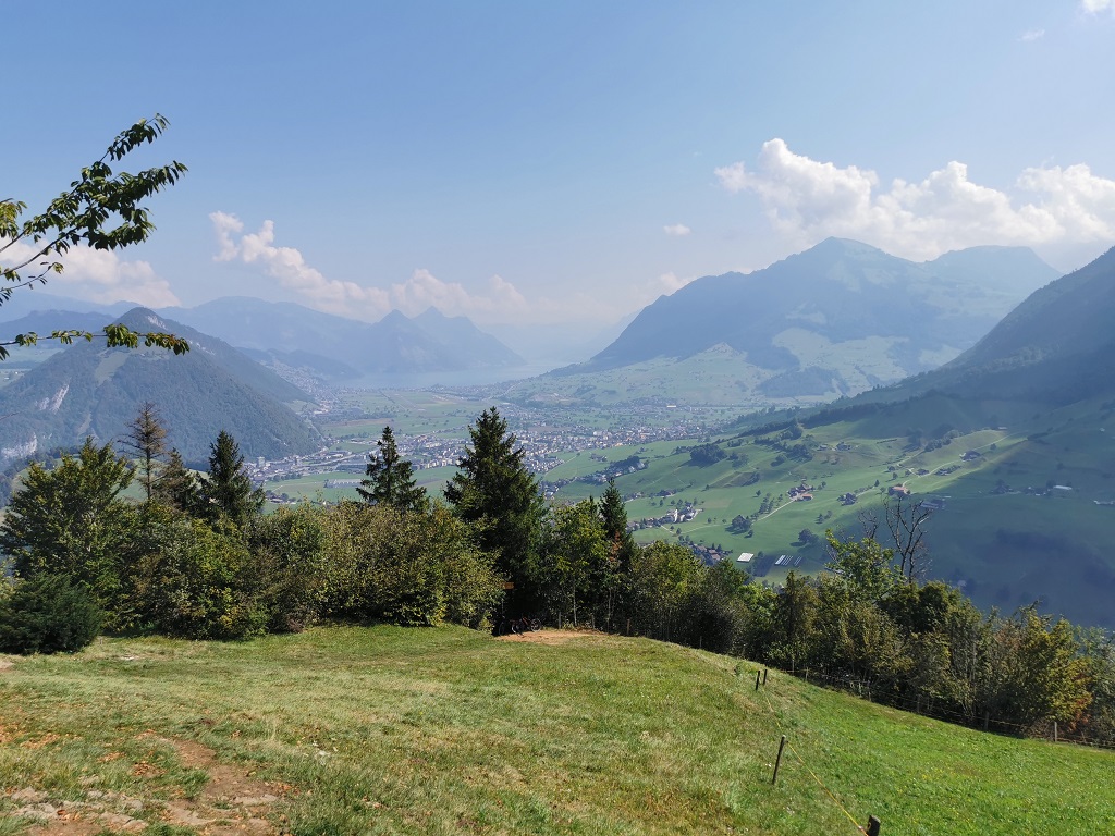 Sicht Drachenflue auf Stans