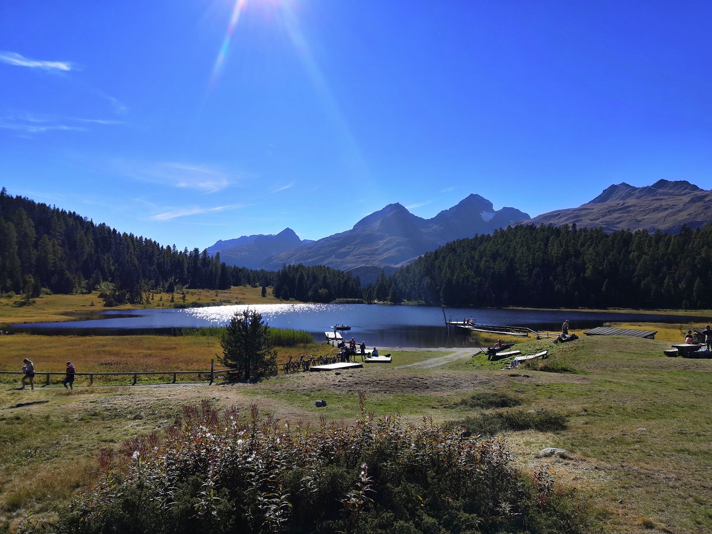 MTB Tour von St. Moritz via Station Morteratsch zum Lago Bianco